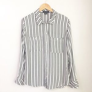 Sanctuary Black & White Striped Tomboy Size M